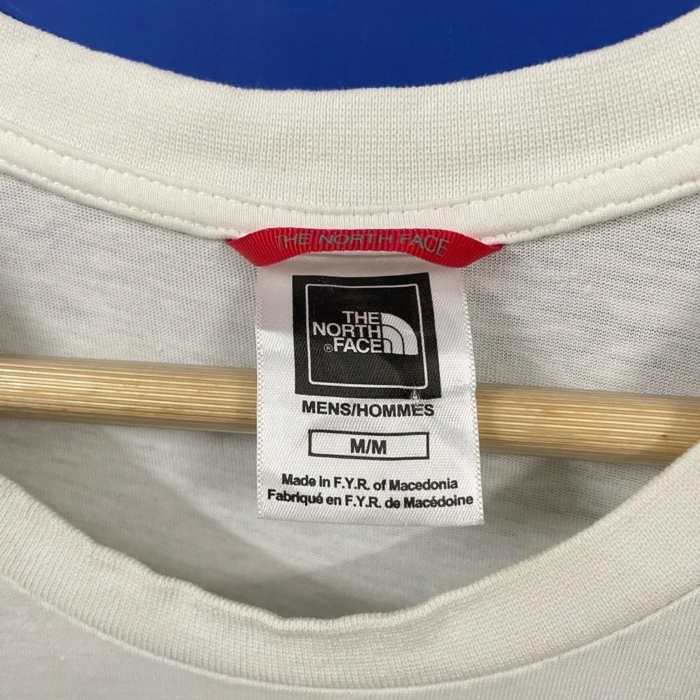 THE NORTH FACE AUTHENTIC WHITE CREW NECK T-SHIRT FOR MEN’S AND WOMEN’S - Picture 5 of 7